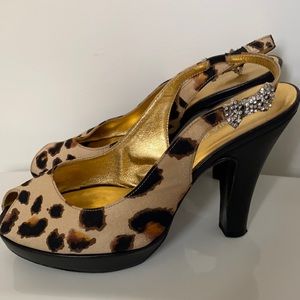 Animal print heels